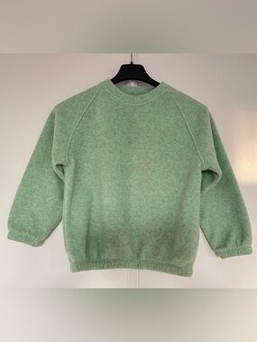 Arket Kids Light Melange Green Pullover Sweatshirt